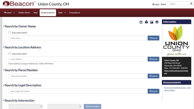 Union County, Ohio - Property Search Tools